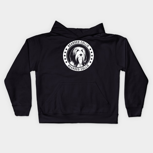 Bearded Collie Fan Gift Kids Hoodie by millersye